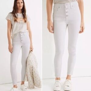 Madewell High-Rise Skinny-Crop White Jeans NWOT